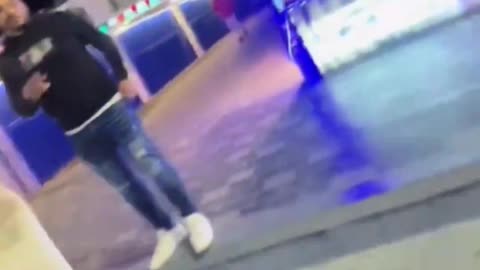 European woman in Egypt chased by Muslims.