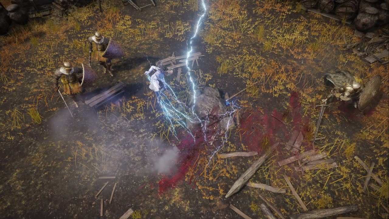 Elden Ring Tarnished causing mayhem on the Altus Plateau