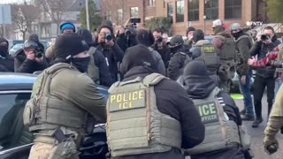 Woman pulled from car after apparently blocking agents in Minneapolis