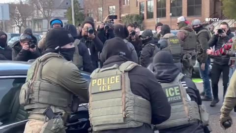 Woman pulled from car after apparently blocking agents in Minneapolis