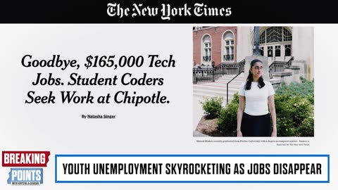 Youth Unemployment SKYROCKETS As AI Takes Jobs