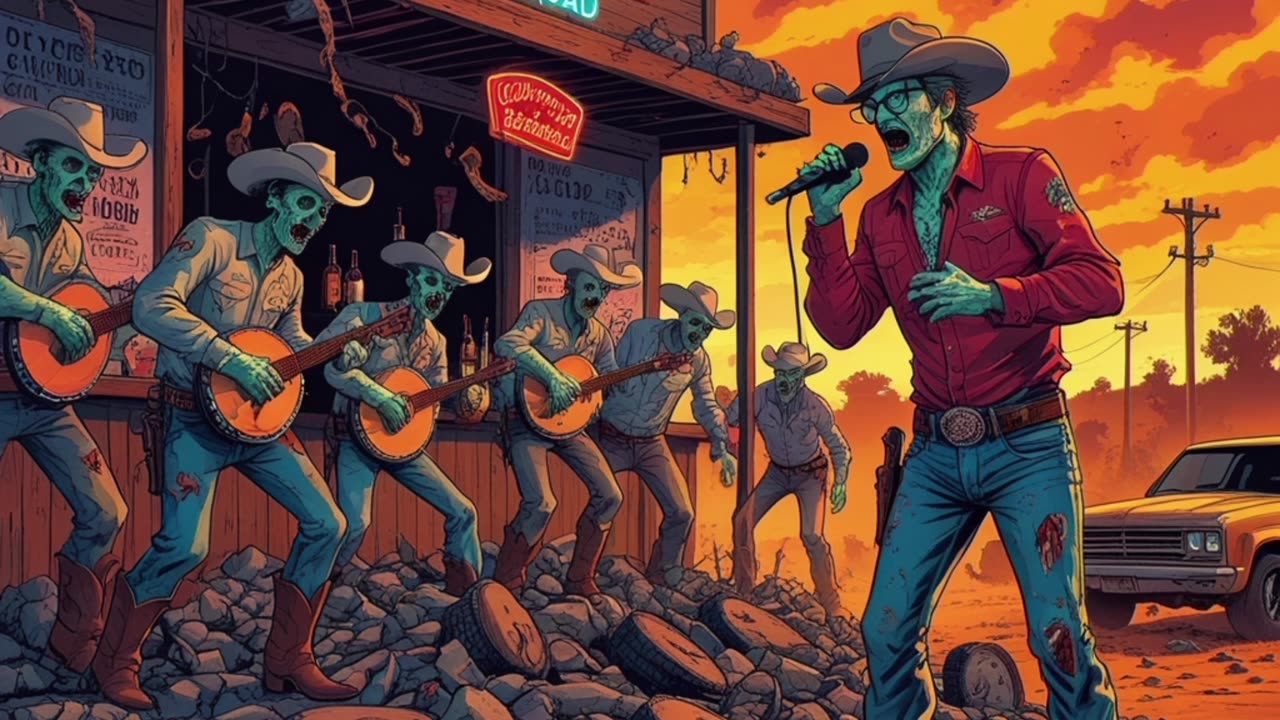 Honky Tonk Zombie Apocalypse (AI Country)