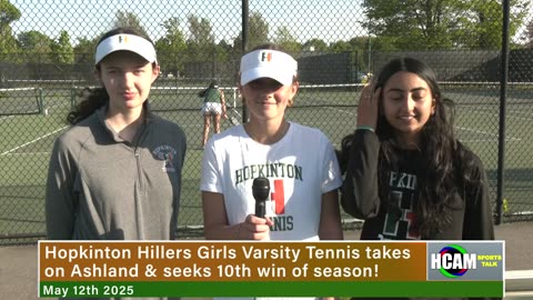 Hopkinton Hillers Girls Varsity Tennis VS Ashland Highlights & Post Game Interviews May 12 2025