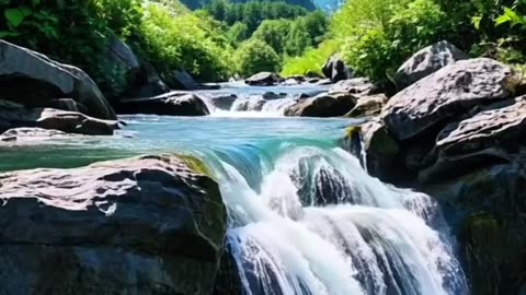 Waterfall sound for sleeping relaxation