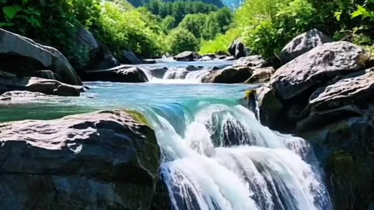Waterfall sound for sleeping relaxation