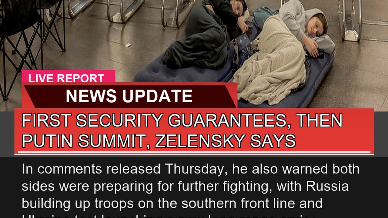 First Security Guarantees Then Putin Summit Zele