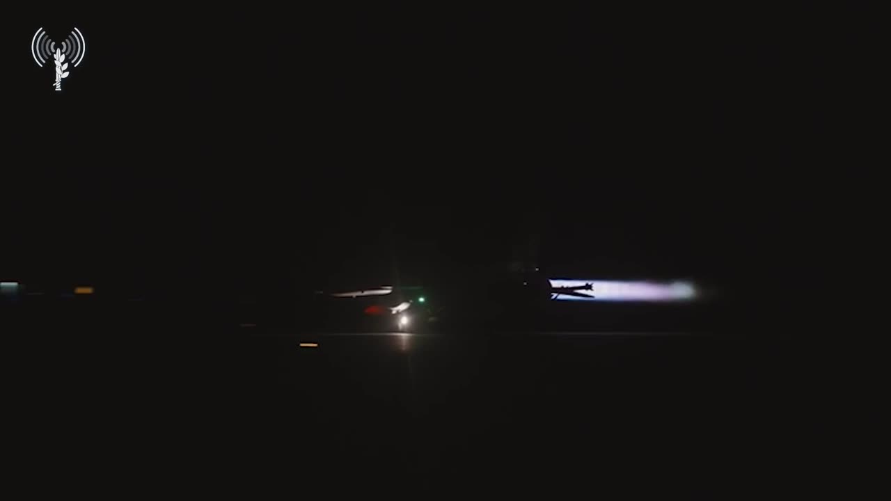 Israeli F16s Taking Off at Night