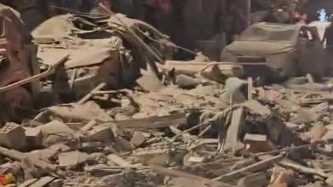 Destruction and Chaos in Bet Yam, South of Tel Aviv