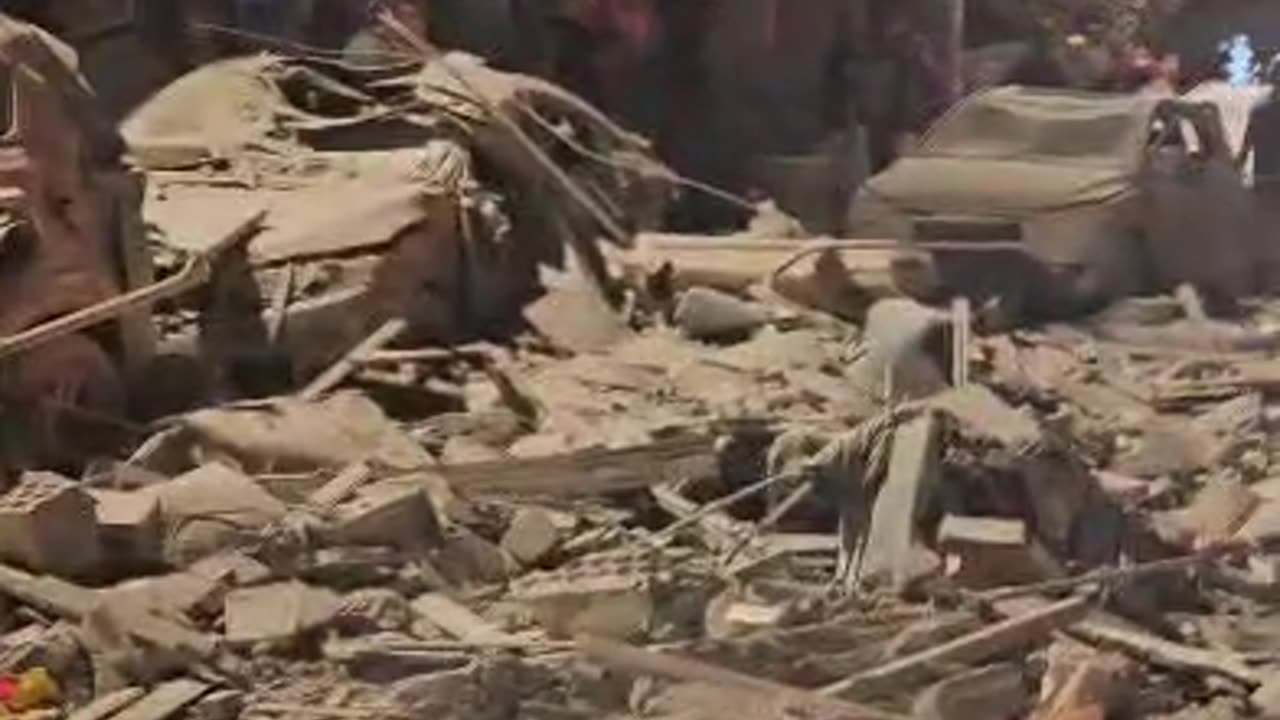 Destruction and Chaos in Bet Yam, South of Tel Aviv