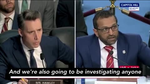 KASH PATEL TESTIFIES