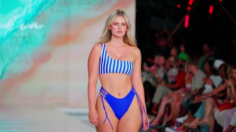 See Amanda Trolle in Slow Motion at Miami Swim Week