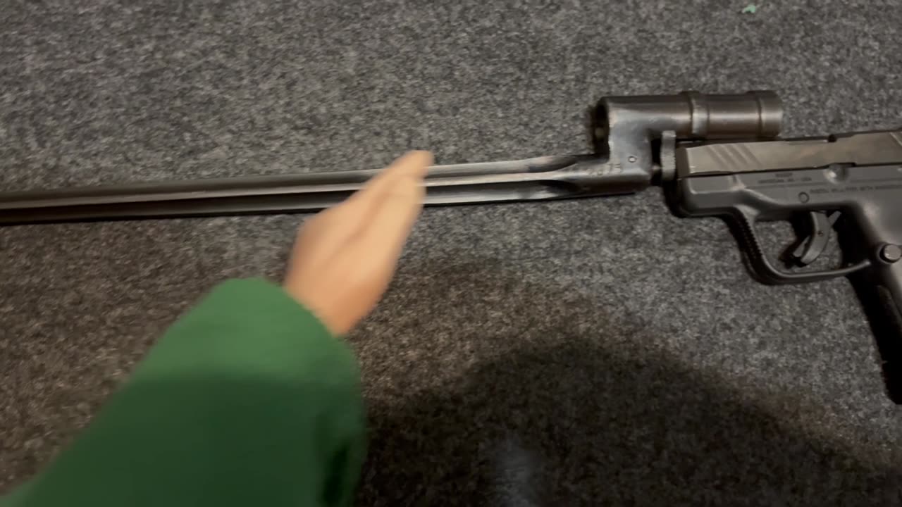 Sunday touch around 137: SPH touches its Ruger LCP Max .380 with bayonet