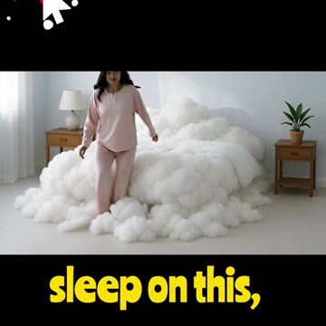 Would You Sleep on This Cloud Bed? #reels #cloud #shorts #fyp