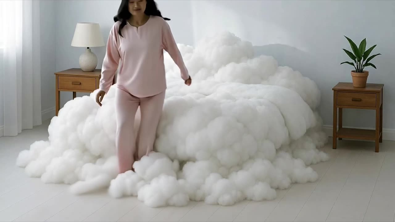 Would You Sleep on This Cloud Bed? #reels #cloud #shorts #fyp
