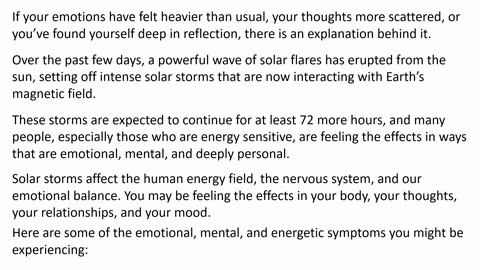 Powerful Solar Storms for next 72 Hours