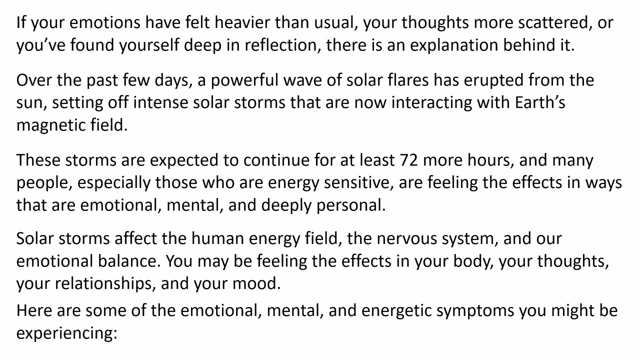 Powerful Solar Storms for next 72 Hours