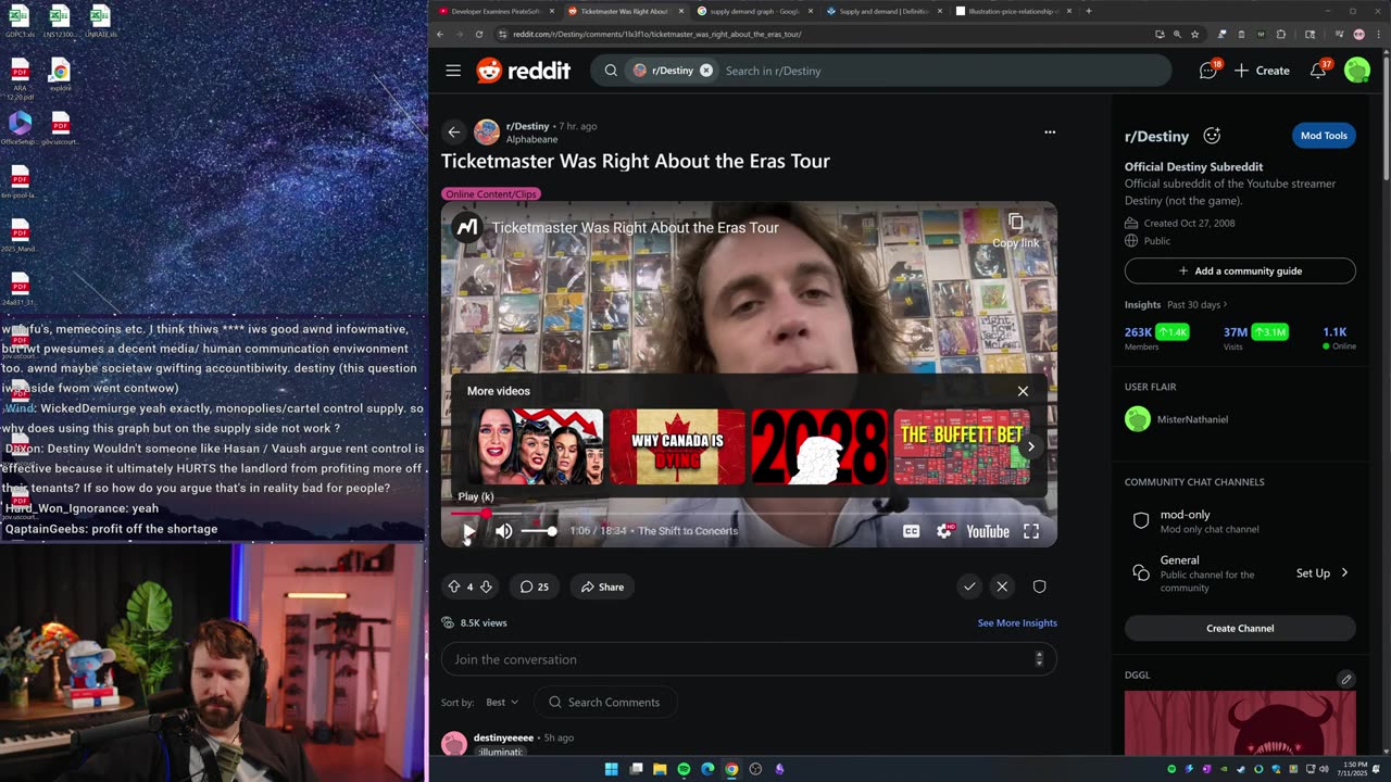 [Mirror] Destiny YouTube Stream