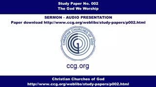 The God We Worship – No. 002