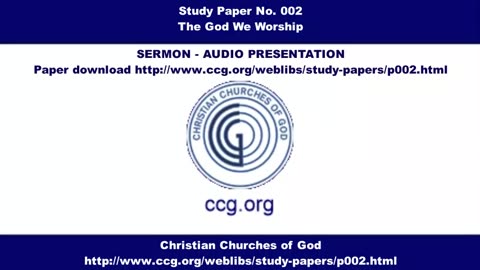 The God We Worship – No. 002