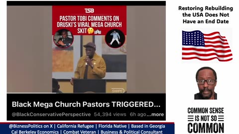 Druski Slammed and Roasted Black Mega Churches