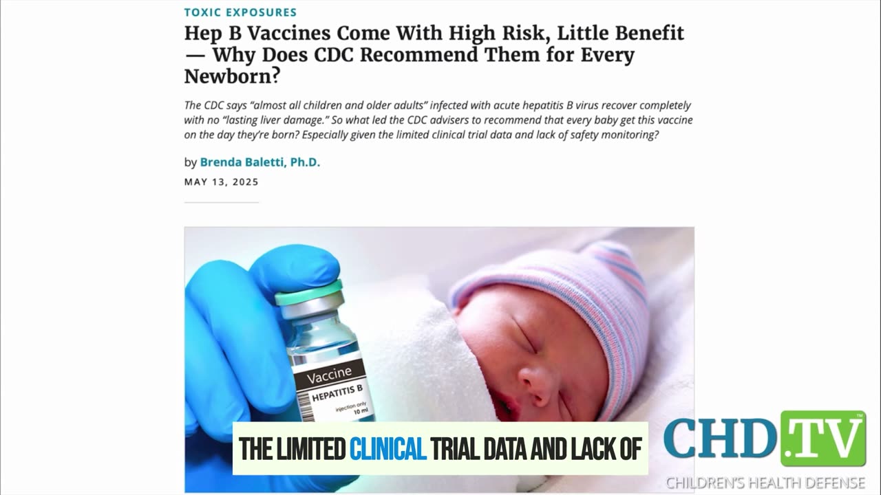 💉Hep B Vax: How did it even get on the schedule?