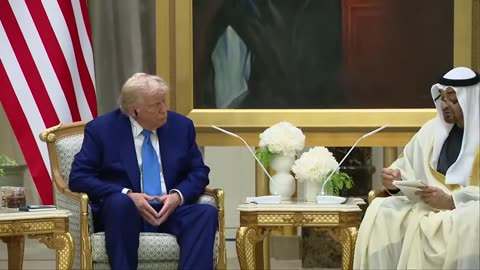 President Donald Trump speaks at presidential palace in Abu Dhabi - May 15, 2025