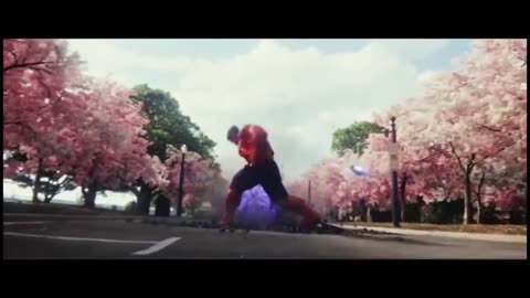 The scene Ross destroys part of the whitehouse after turning into a RED hulk and fights Wilson.
