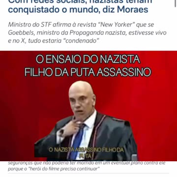 O ENSAIO DO NAZISTA FILHO DA PUTA ASSASSINO !