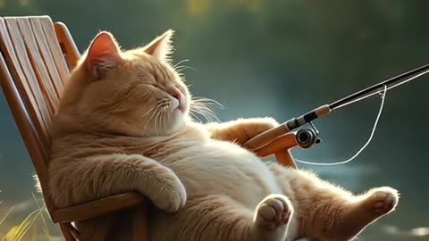 Hilarious Cat Catches Fish While Trying to Steal Fast Food!
