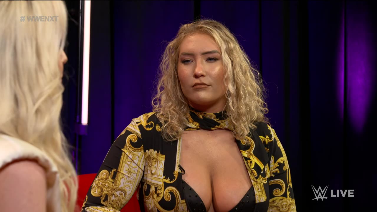 Lash Legend puts an abrupt end to Nikkita Lyons’ interview- WWE NXT, April 12, 2022 @wwefree