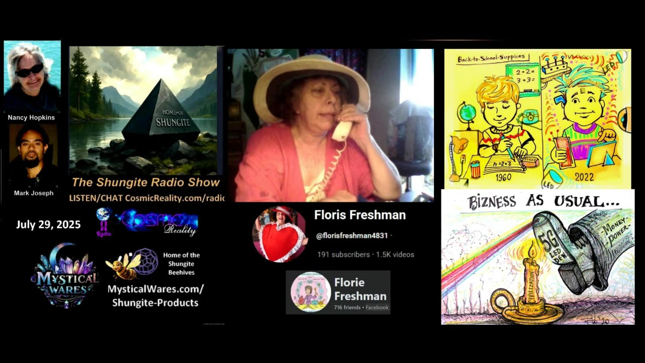 SHUNGITE REALITY 7/29/25 - Floris Freshman's Cartoons