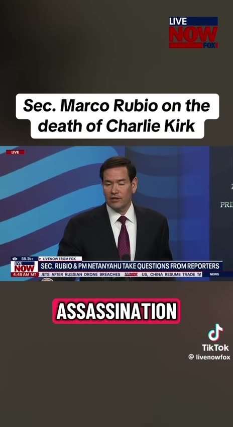 Sen. Marko Rubio On The Death of Charlie Kirk!