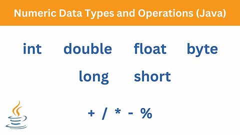 Numeric Data Types and Operations | Java