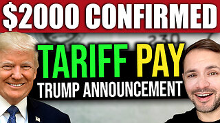 BREAKING: $2000 Tariff Checks CONFIRMED by Trump NOW