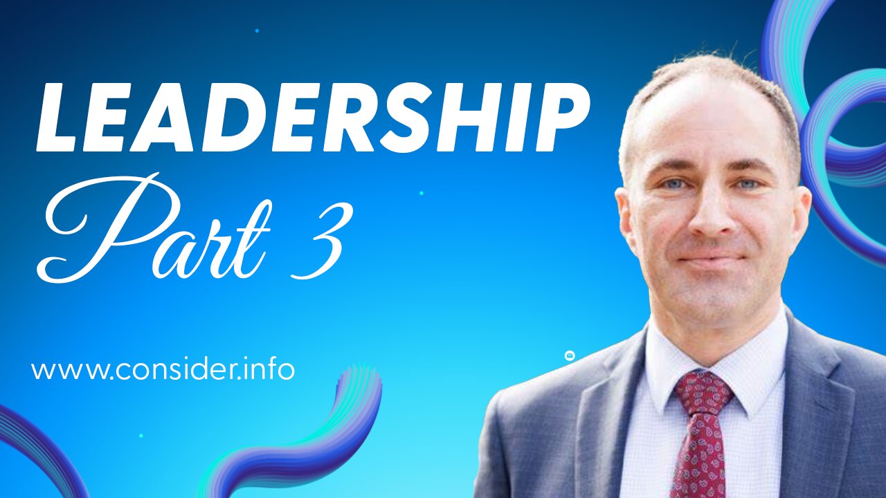 Leadership Part 3 Prosecutor Jason Simmons Bible Study Time