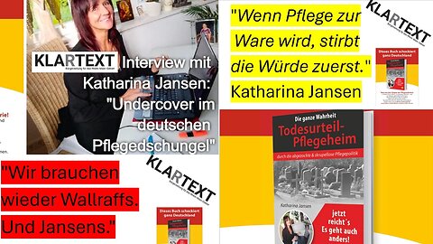 "Die ganze Wahrheit: TODESURTEIL PFLEGEHEIM". Katharina Jansen - Undercover im Pflegeheim