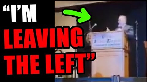 California Democrat LEAVES the party in front of massive crowd!!