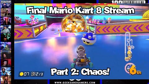 Final Mario Kart 8 Stream Part 2: Chaos - G&G Gaming Highlights
