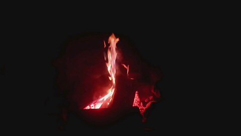 a fire.