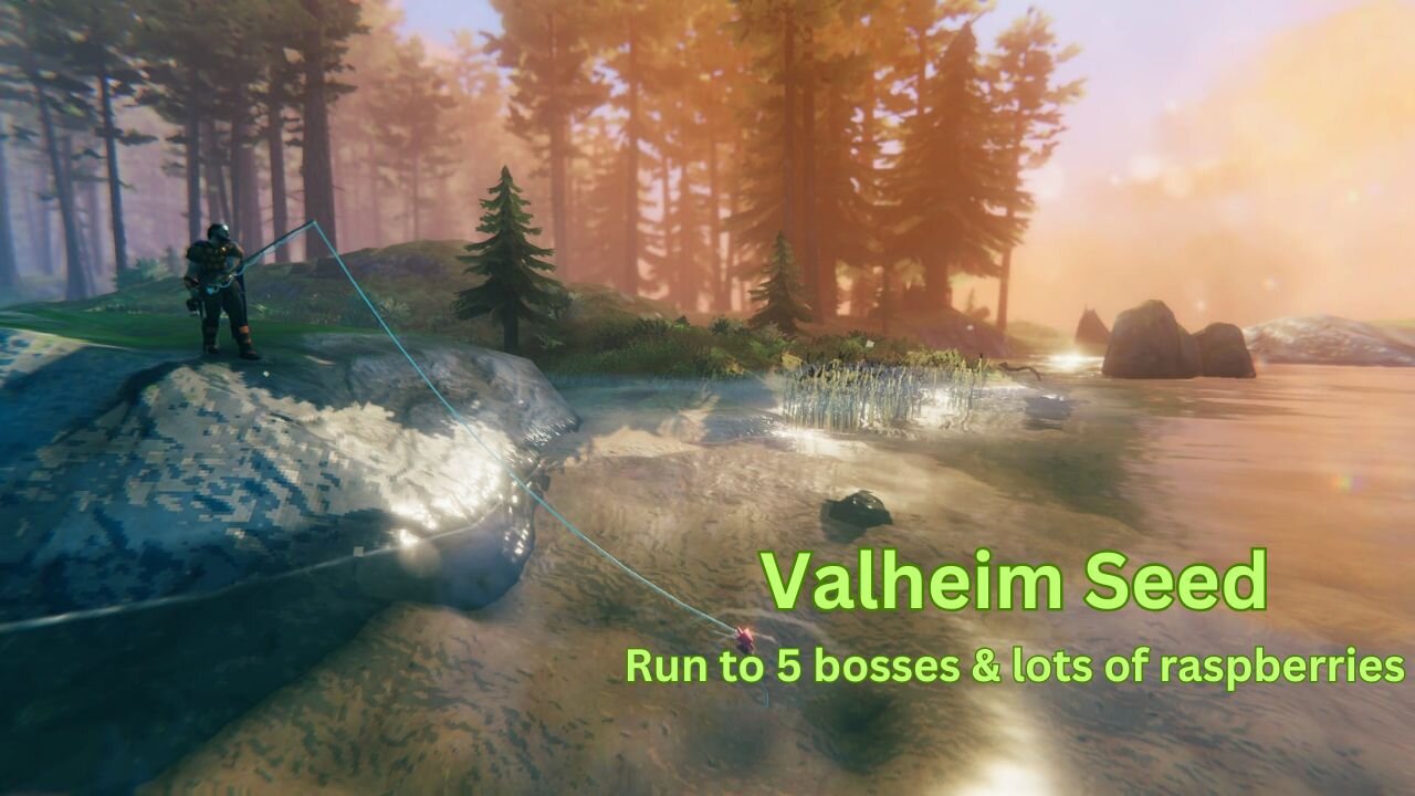 Valheim Seed - Run to 5 bosses and lots of Raspberries - N2n5ksTXJL