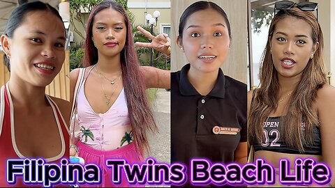 🇵🇭 Filipina Twin Sister Beauties Ferry Boat Travel Cebu Island! Off Grid Morena Living Philippines