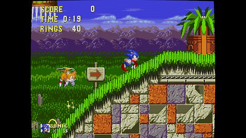 Sonic 3 and Knuckles (1994) Part 3 - Marble Garden Zone