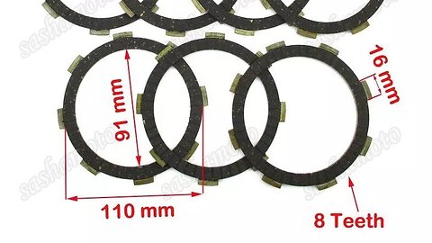 Magician 250 Clutch pads friction plates CG250 Hawk 250