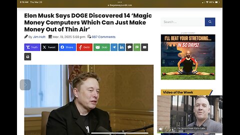 Musk Says DOGE Discovered 14 ‘Magic Money Computers Which Can Just Make Money Out of Thin Air’