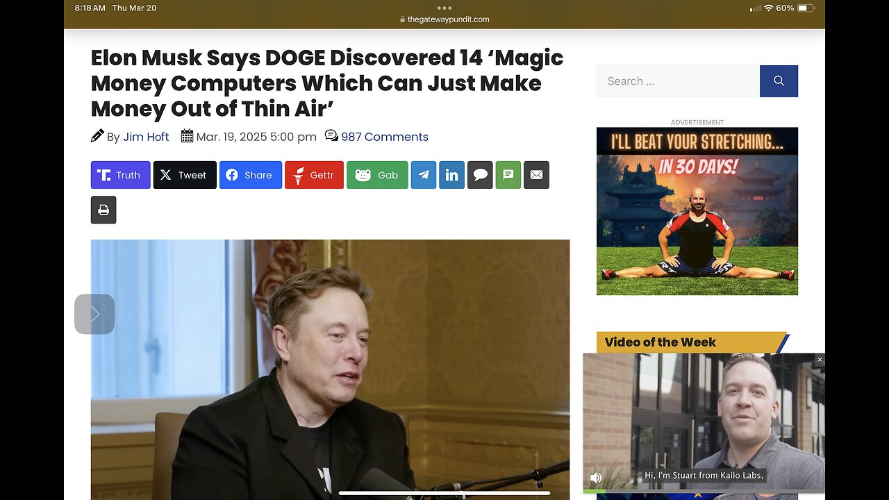 Musk Says DOGE Discovered 14 ‘Magic Money Computers Which Can Just Make Money Out of Thin Air’