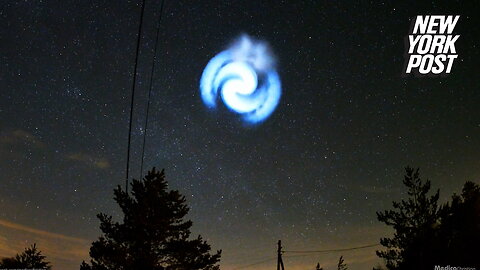 Mysterious blue spiral spotted across Europe caused by SpaceX rocket launch