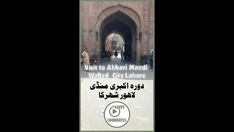 Visit to Akbari Mandi Walled City Lahore - Foodorya Vlogs