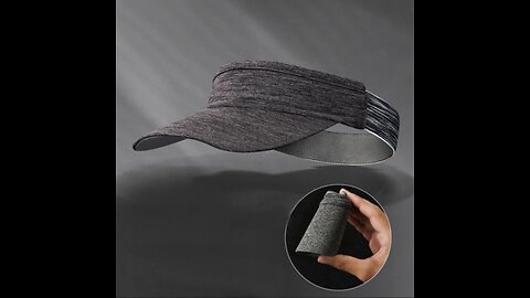 Foldable Portable Summer Visor Hat, with Breathable Material & Non-slip Strip, for Sports, Hiking