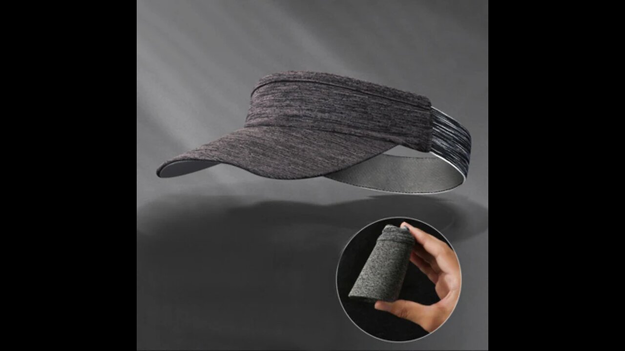 Foldable Portable Summer Visor Hat, with Breathable Material & Non-slip Strip, for Sports, Hiking