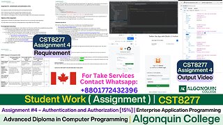 Client Work(Assignment )|CST8277 Assignment 4 Final OAuth 2.0 Integration | Java App|Algonquin